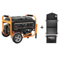 Генератор Neo Tools 3 кВт + солнечная панель 90-140